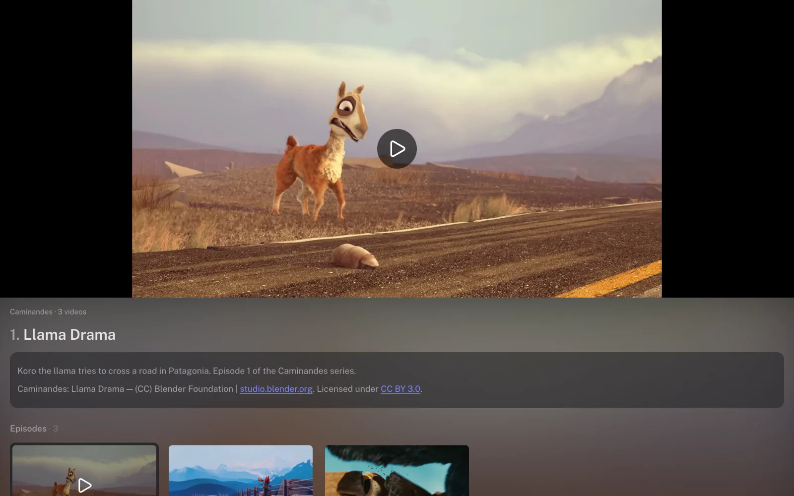 Playlist in the Series layout